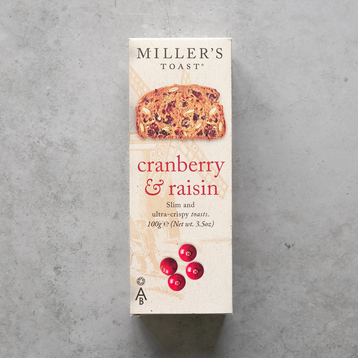 MILLER'S TOAST CRANBERRY & RAISIN